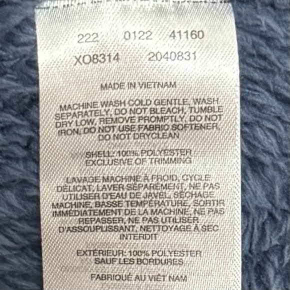 Columbia Men’s Blue Dark Mountain Full Zip Fleece Jacket in Size XL - Picture 5 of 7